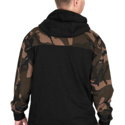 FOX DUKS LW BLACK/CAMO SPLIT ZIP HOODY XXXL
