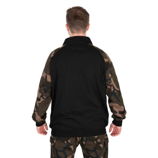 FOX DUKS LW BLACK/CAMO QTR ZIP XXXL
