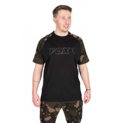 FOX MAJICA BLACK/CAMO OUTLINE T - L
