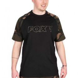FOX MAJICA BLACK/CAMO OUTLINE T - XXL
