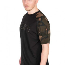 FOX MAJICA BLACK/CAMO OUTLINE T - XXL