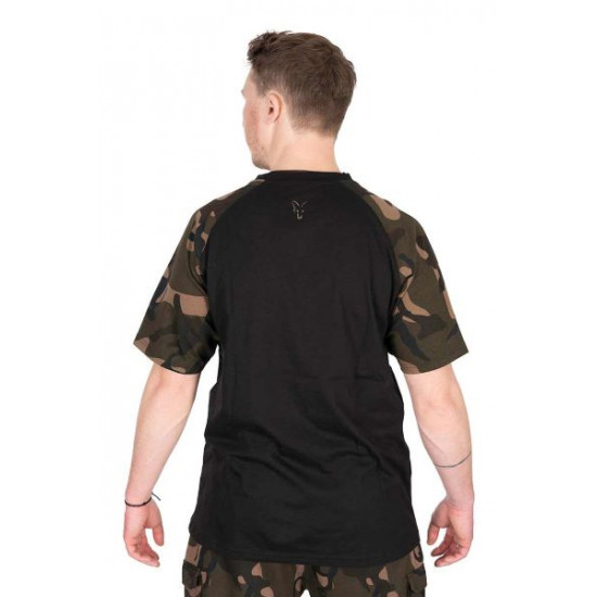 FOX MAJICA BLACK/CAMO OUTLINE T - XL