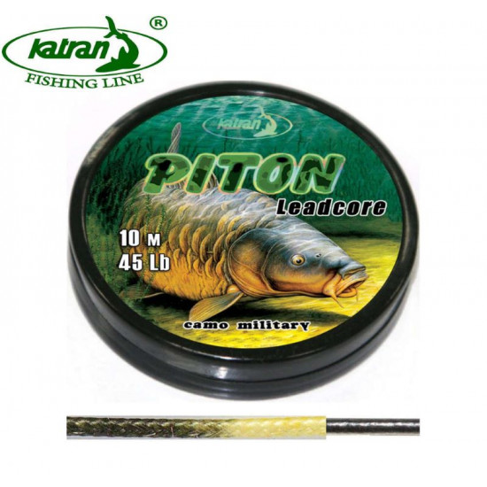 KATRAN LEADCORE PITON 10M 45LB CAMO MILLITARY