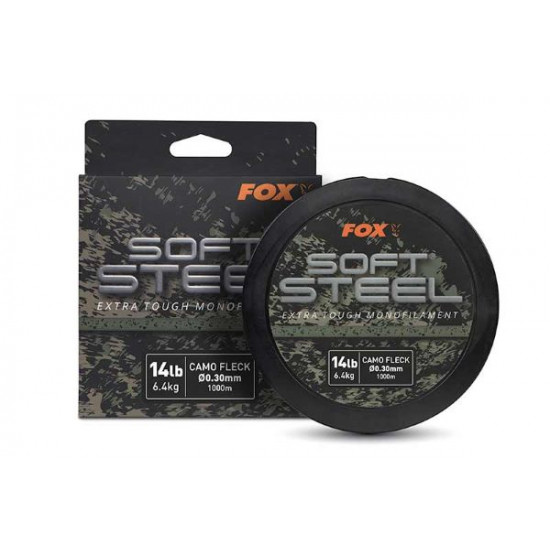 FOX SOFT STEEL FLECK CAMO MONO 1000M 0,30MM