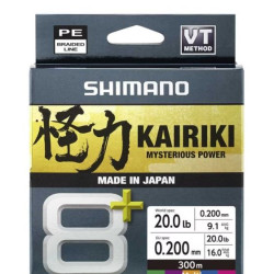 SHIMANO STRUNA KAIRIKI 8+ 150M 0,315MM 37,1KG M GREEN