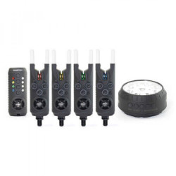 SONIK GIZMO ALARM 4+1 + BIVVY LAMP (R+Y+G+B)
