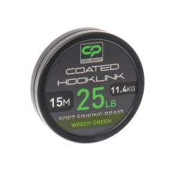 CARP PRO DELIGHT HOOK LINK COATED WEEDY GREEN 15LB 15M