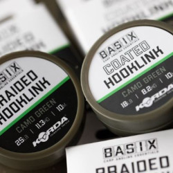 KORDA BASIX BRAIDED HOOKLINK 25LB 10M