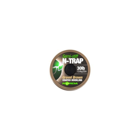 KORDA N-TRAP SEMI STIFF 15LB 20M GRAVEL BROWN