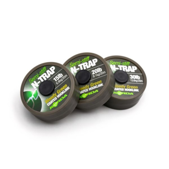 KORDA N-TRAP SEMI STIFF 30LB 20M WEEDY GREEN