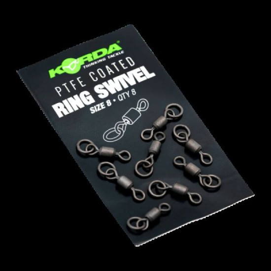 KORDA PTFE RING SWIVEL SIZE 8 8PCS