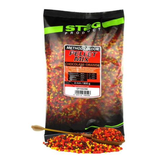 STEG PELLET MIX CHOCOLATE-ORANGE 3MM 800GR
