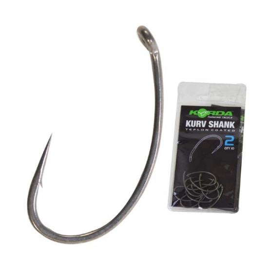 KORDA KURV SHANK HOOKS SIZE