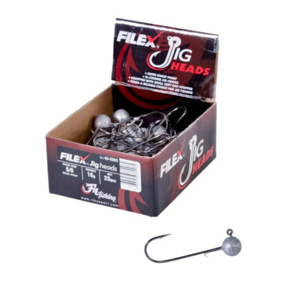 FILEX JIG HEADS 3/0 2XSTRONG 8GR 40-0910