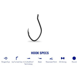 MUSTAD UDICA SKIPPY CATFISH 412NP 4/0 6KOM
