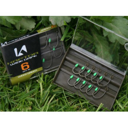 KORDA KAPTOR WIDE GAPE WEED GREEN HOOKS SIZE 8
