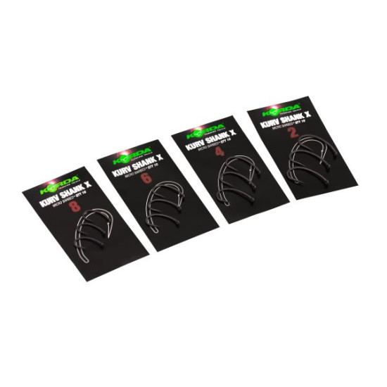 KORDA KURV SHANK X HOOKS SIZE 4