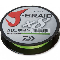 DAIWA STRUNA J-BRAID X8 150m 0,28mm ŽUTA