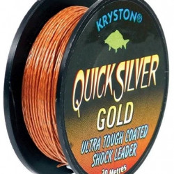 KRYSTON QUICK SILVER GOLD COATED LEADER 35LB 20M
